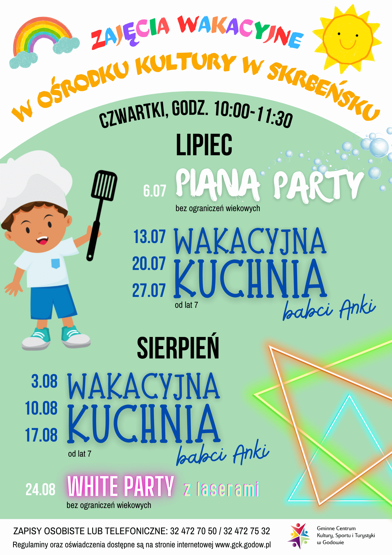 Zajęcia wakacyjne w Ośrodku Kultury w Skrbeńsku